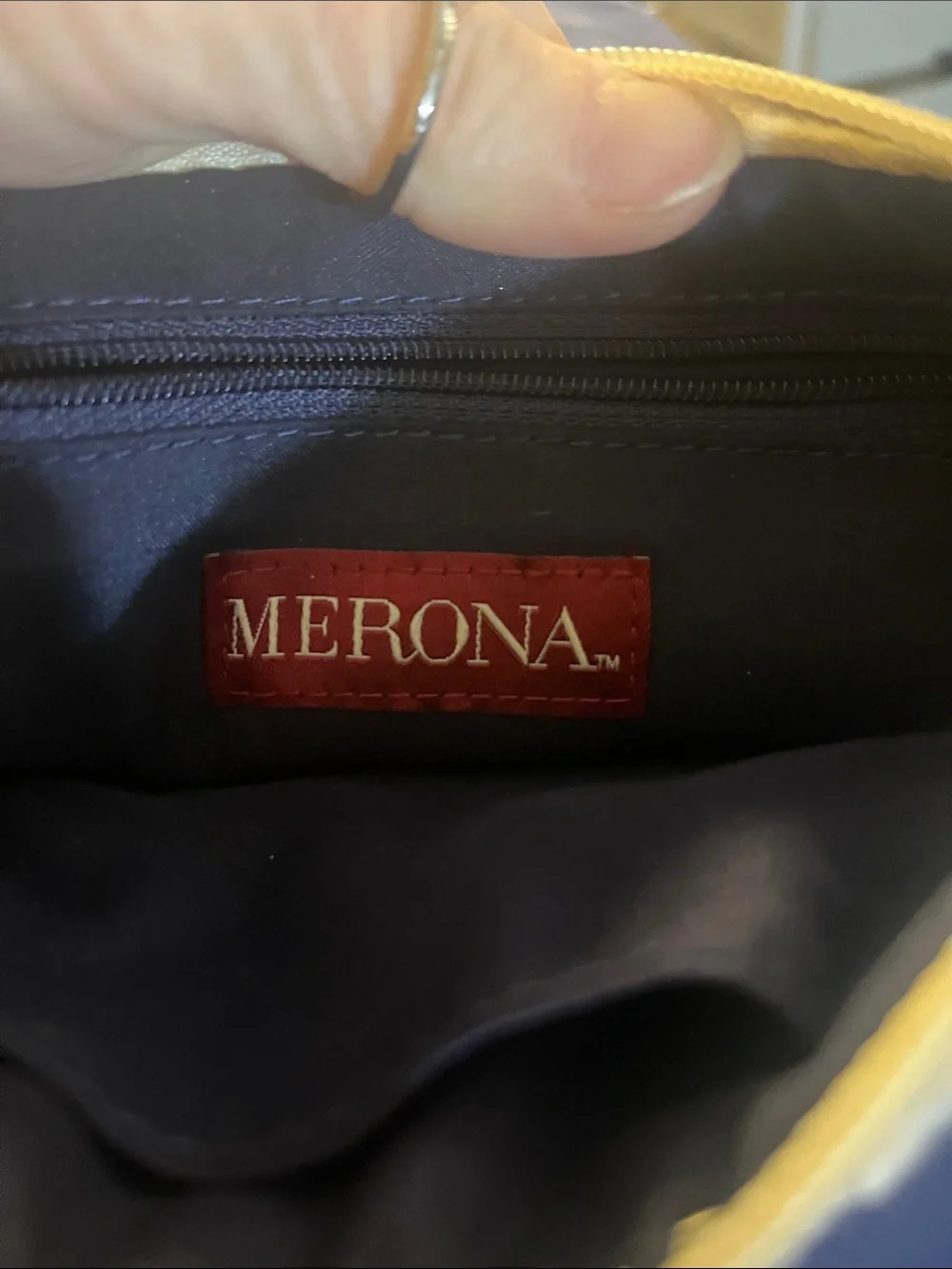 Merona Cream Lace Zip Pouch 53